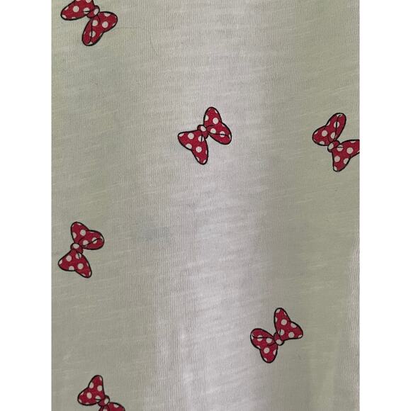 Disney Allover Minnie Mouse‎ Bow Print Short Sleeve Size M - Picture 5 of 5
